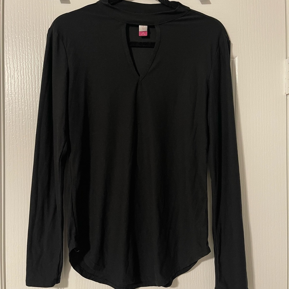 Black Shirt with Cut Out